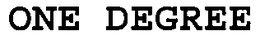 ONE DEGREE trademark