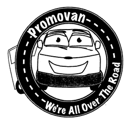 PROMOVAN WE'RE ALL OVER THE ROAD trademark