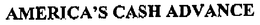 AMERICA'S CASH ADVANCE trademark