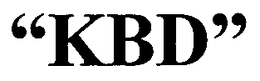 "KBD" trademark