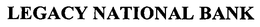LEGACY NATIONAL BANK trademark