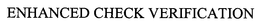 ENHANCED CHECK VERIFICATION trademark