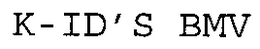 K-ID'S BMV trademark