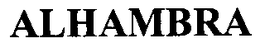 ALHAMBRA trademark