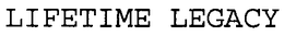 LIFETIME LEGACY trademark