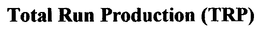 TOTAL RUN PRODUCTION (TRP) trademark