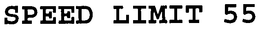 SPEED LIMIT 55 trademark