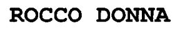 ROCCO DONNA trademark