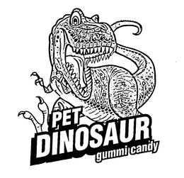 PET DINOSAUR GUMMI CANDY trademark