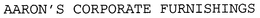 AARON'S CORPORATE FURNISHINGS trademark