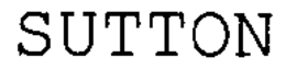 SUTTON trademark