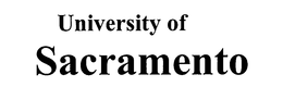 UNIVERSITY OF SACRAMENTO trademark