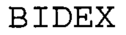 BIDEX trademark