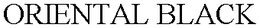 ORIENTAL BLACK trademark