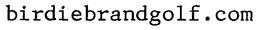 BIRDIEBRANDGOLF.COM trademark