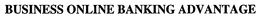 BUSINESS ONLINE BANKING ADVANTAGE trademark