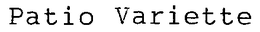 PATIO VARIETTE trademark