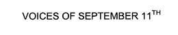 VOICES OF SEPTEMBER 11TH trademark