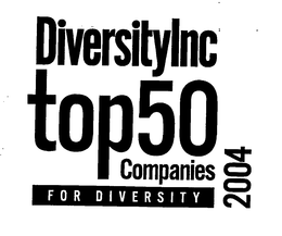 DIVERSITYINC TOP 50 COMPANIES FOR DIVERSITY 2004 trademark