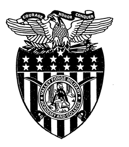 COURAGE HONOR CONQUER VALLEY FORGE MILITARY ACADEMY AND COLLEGE trademark