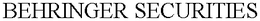 BEHRINGER SECURITIES trademark