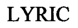 LYRIC trademark