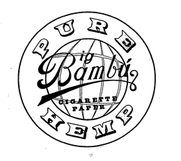 BIG BAMBÚ CIGARETTE PAPER PURE HEMP trademark