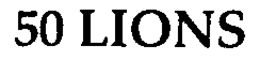 50 LIONS trademark