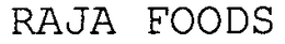RAJA FOODS trademark