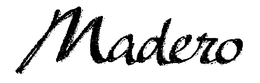 MADERO trademark