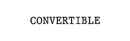 CONVERTIBLE trademark