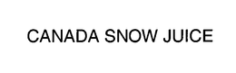 CANADA SNOW JUICE trademark