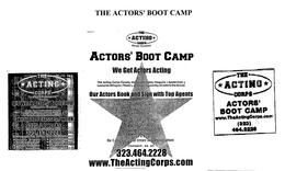 THE ACTORS' BOOT CAMP trademark