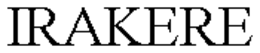 IRAKERE trademark