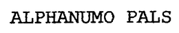 ALPHANUMO PALS trademark