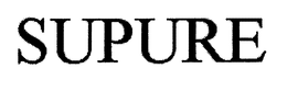 SUPURE trademark