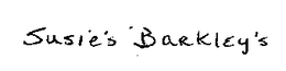SUSIE'S BARKLEY'S trademark