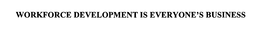WORKFORCE DEVELOPMENT IS EVERYONE'S BUSINESS trademark