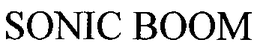 SONIC BOOM trademark