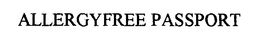 ALLERGYFREE PASSPORT trademark