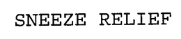 SNEEZE RELIEF trademark