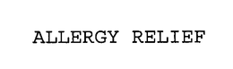ALLERGY RELIEF trademark