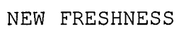 NEW FRESHNESS trademark