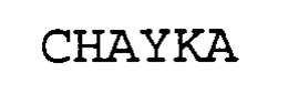 CHAYKA trademark