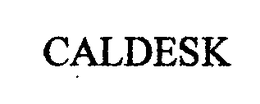 CALDESK trademark
