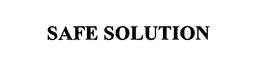 SAFE SOLUTION trademark