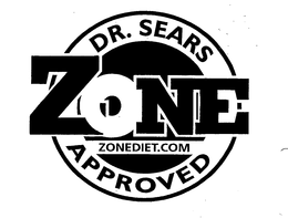 DR. SEARS ZONE APPROVED ZONEDIET.COM trademark