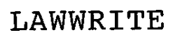 LAWWRITE trademark