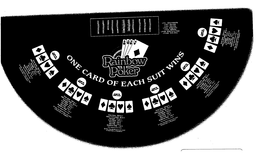 RAINBOW POKER ONE CARD OF EACH SUIT WINS trademark