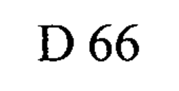 D 66 trademark